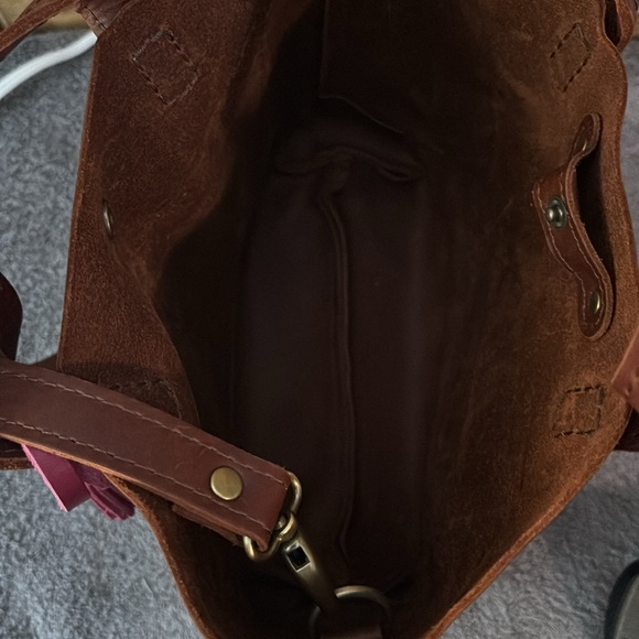 Portland leather small top handle bag - Picture 4 of 5